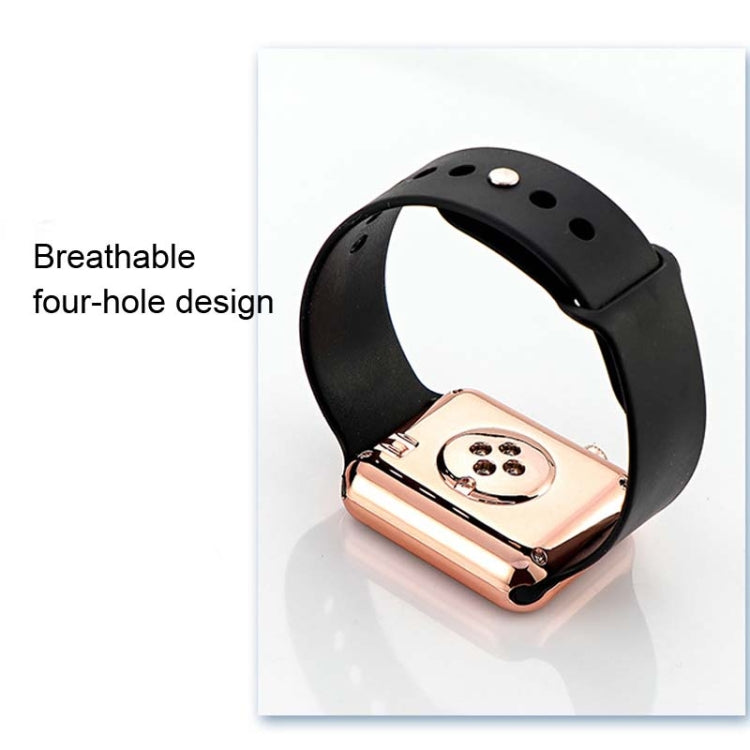 5 PCS Electroplating Shell Square Big LED Electronic Watch Student  Watch