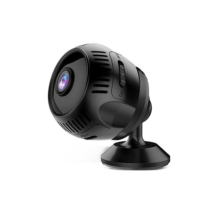 Driving Recorder Small Monitor Camera Sports Outdoor Wireless WIFI Night Vision HD Strap Camera without Memory Card(Black)