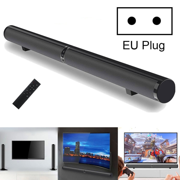 LP-1807 Echo Wall Home Theater Surround Stereo Speaker Soundbar, Plug Type:EU Plug(Black)