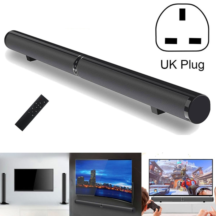 LP-1807 Echo Wall Home Theater Surround Stereo Speaker Soundbar, Plug Type:UK Plug(Black)