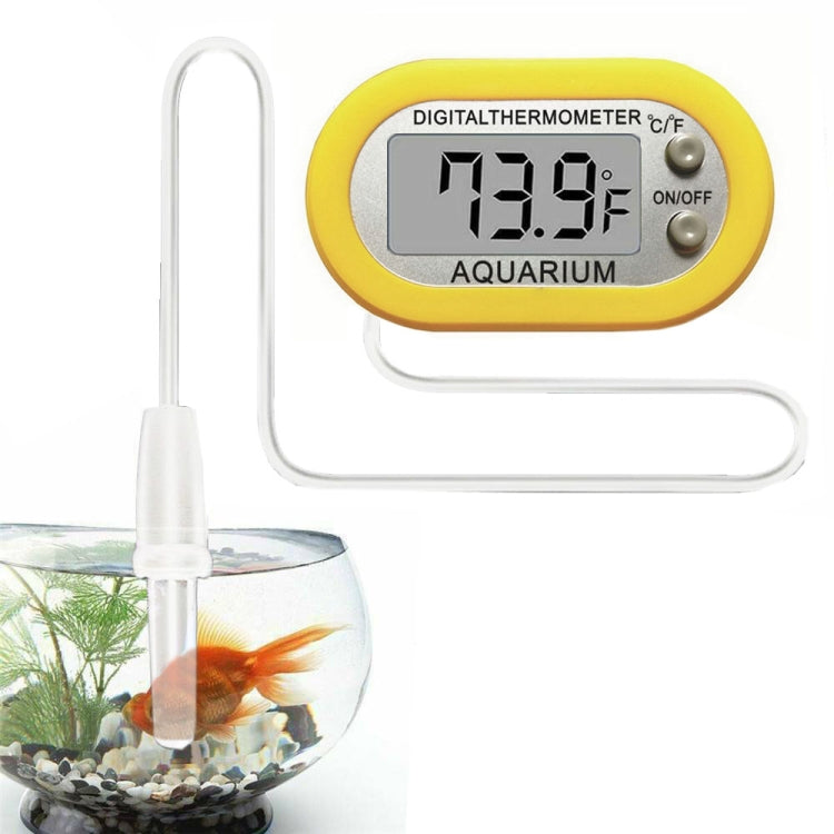 2 PCS SMY-50 Fish Tank Water Electronic Temperature Gauge Thermometer, With Plastic Probe Liquid Thermometer & Switch