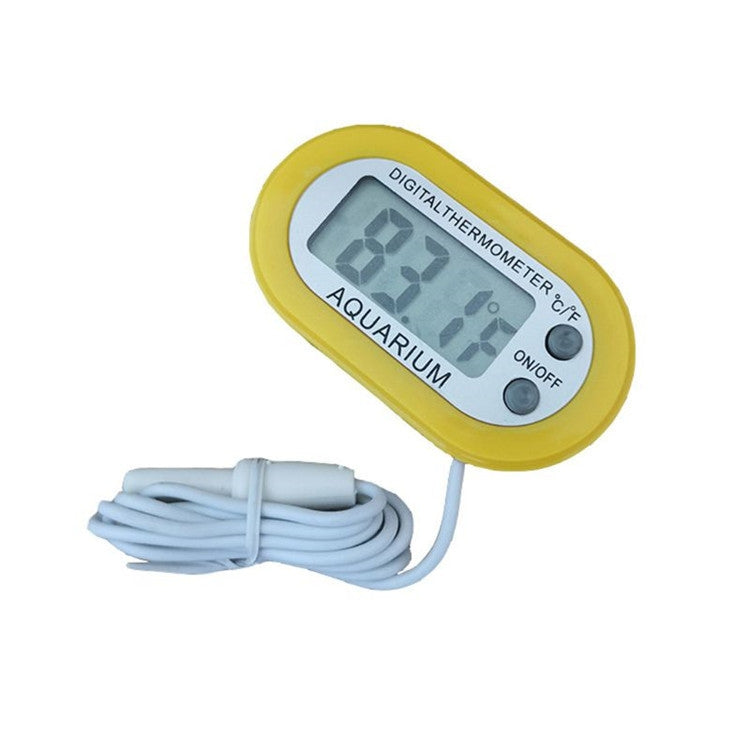 2 PCS SMY-50 Fish Tank Water Electronic Temperature Gauge Thermometer, With Plastic Probe Liquid Thermometer & Switch