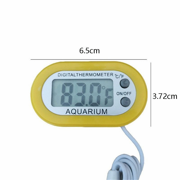 2 PCS SMY-50 Fish Tank Water Electronic Temperature Gauge Thermometer, With Plastic Probe Liquid Thermometer & Switch