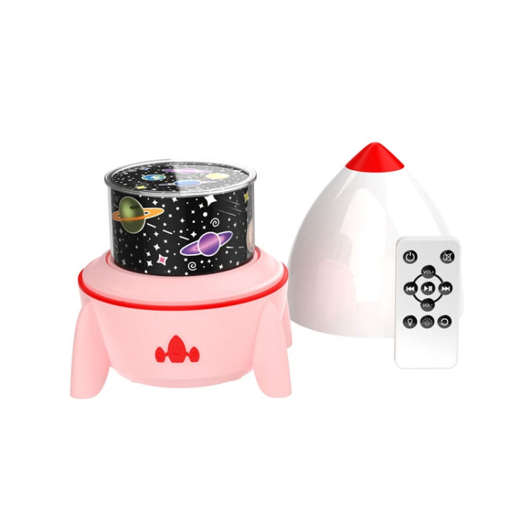 Rocket Projector Lamp Romantic Starry Sky Projector Lamp Rotating Gypsophila Birthday Gift, Style:Remote Control Ver.