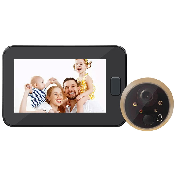 Peephole Door Camera 4.3 Inch Color Screen With Electronic Doorbell LED Lights Video Door Viewer Video-eye Home Security