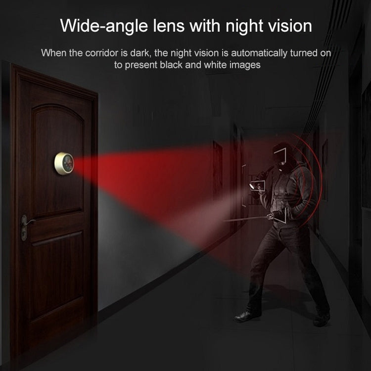 Peephole Door Camera 4.3 Inch Color Screen With Electronic Doorbell LED Lights Video Door Viewer Video-eye Home Security