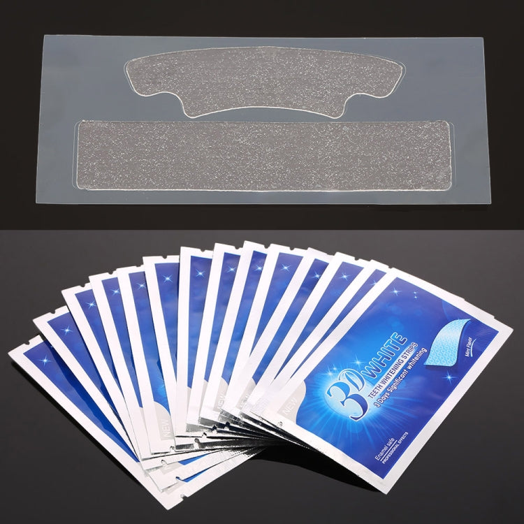 3 PCS 3D White Gel Teeth Whitening Strips Dental Kit Oral Hygiene Care Strip(Blue)