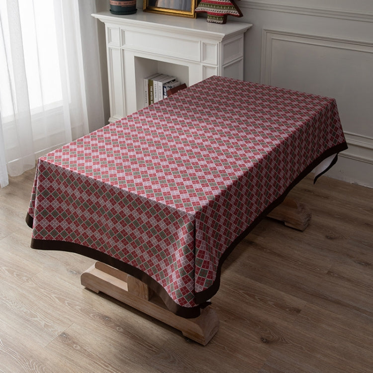 Hotel Home Dining Table Retro Cotton Tablecloth, Size: 140x220cm