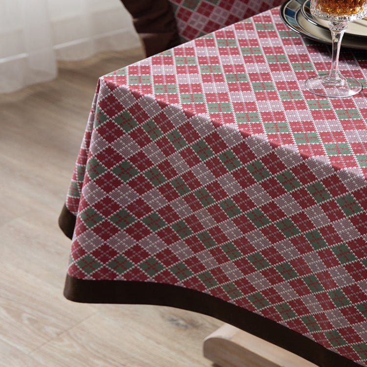 Hotel Home Dining Table Retro Cotton Tablecloth, Size: 140x220cm