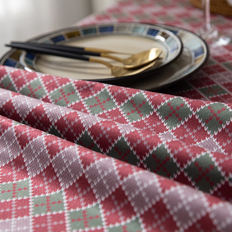 Hotel Home Dining Table Retro Cotton Tablecloth, Size: 140x220cm