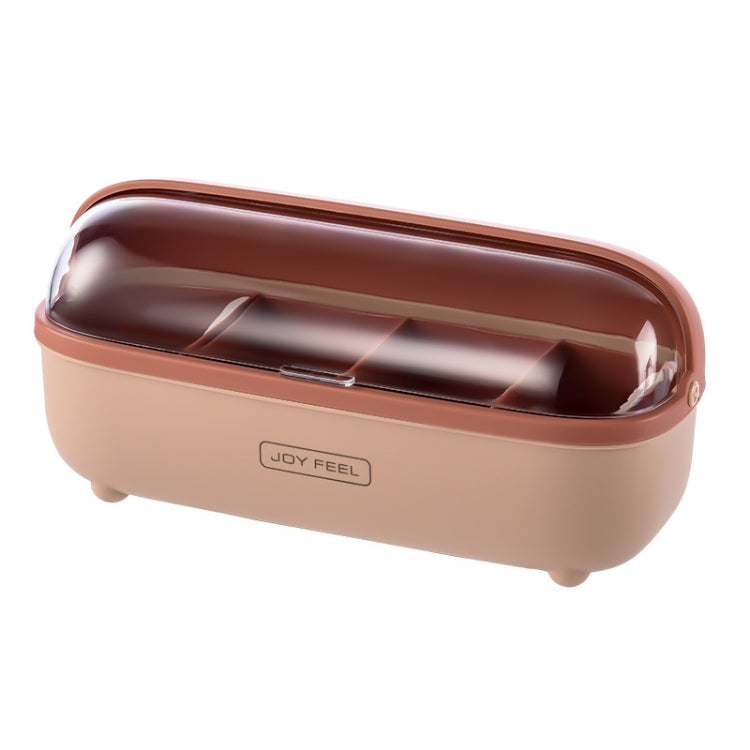 Kitchen Four Grid Split Seasoning Box  Sugar MSG Seasoning Box, Specification: Seasoning Box (Pink)