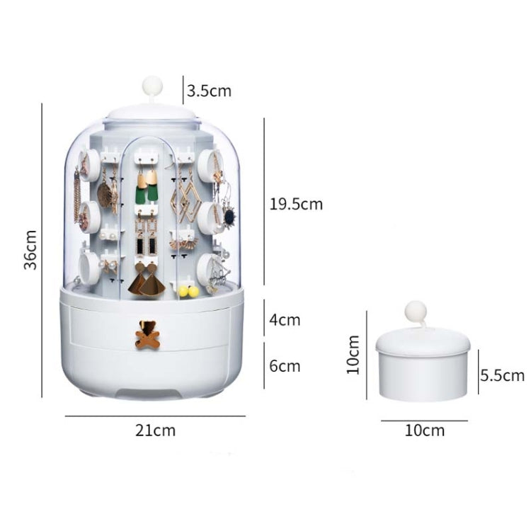 Jewelry Earring Display Stand Earring Necklace Large Capacity Jewelry Storage Box, Specification:  Single Layer Inner Core