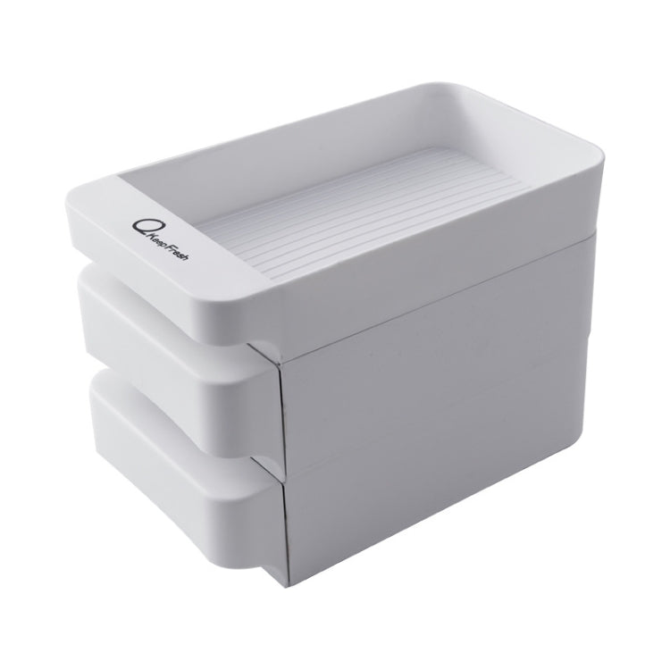 Kitchen Refrigerator  Drawer Type Plastic Egg Box  Divided Multi-Layer Egg Storage Box