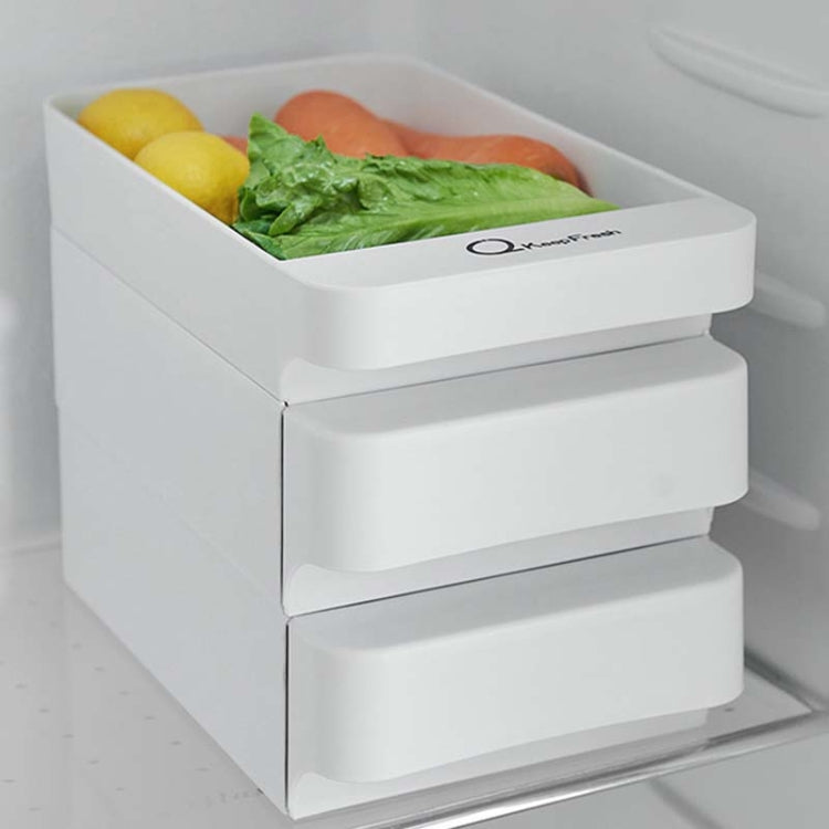 Kitchen Refrigerator  Drawer Type Plastic Egg Box  Divided Multi-Layer Egg Storage Box