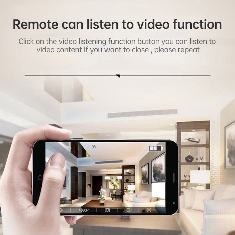 HDQ15 1080P Mini HD Magnetic Smart Home WIFI Wireless IP Camera, Support Motion Detection & Night Vision & TF Card