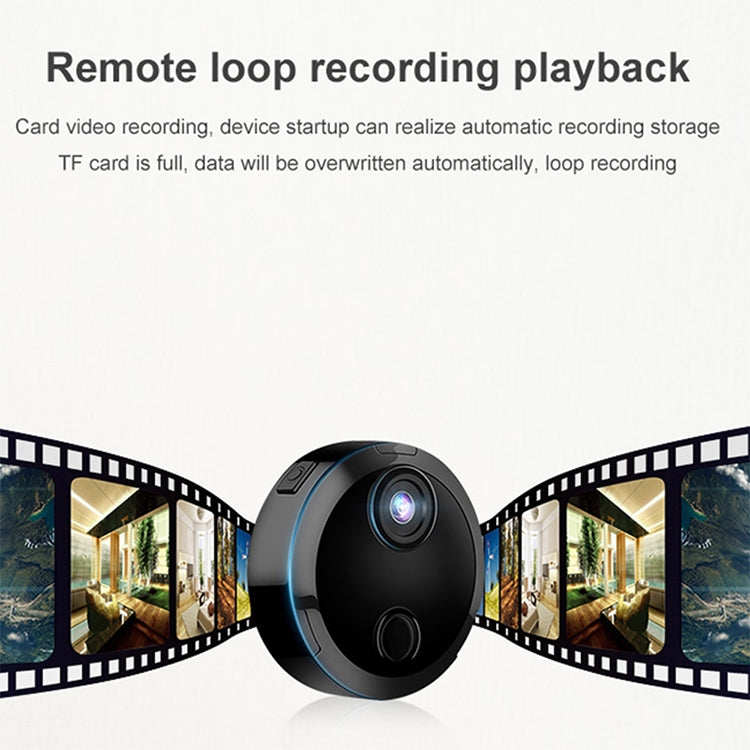 HDQ15 1080P Mini HD Magnetic Smart Home WIFI Wireless IP Camera, Support Motion Detection & Night Vision & TF Card
