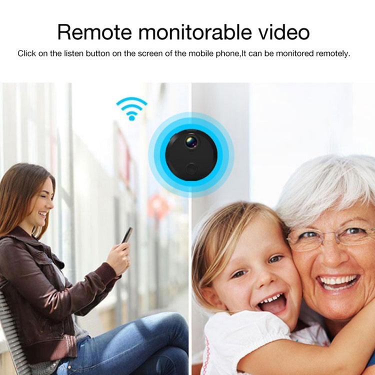 HDQ15 1080P Mini HD Magnetic Smart Home WIFI Wireless IP Camera, Support Motion Detection & Night Vision & TF Card
