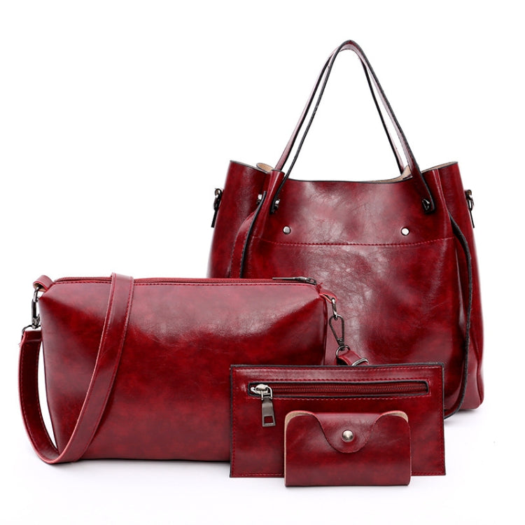 4 in 1 Women Handbags Versatile Fashion Large Capacity Messenger Bag