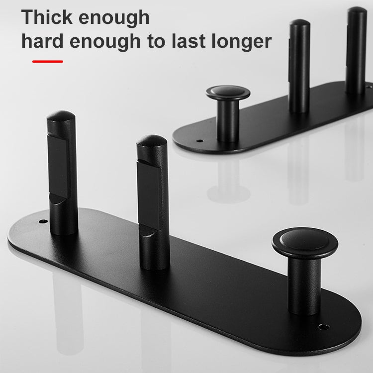 Bathroom Perforation-Free Wall-Mounted Hair Dryer Hanger Holder, Style:All-in-one
