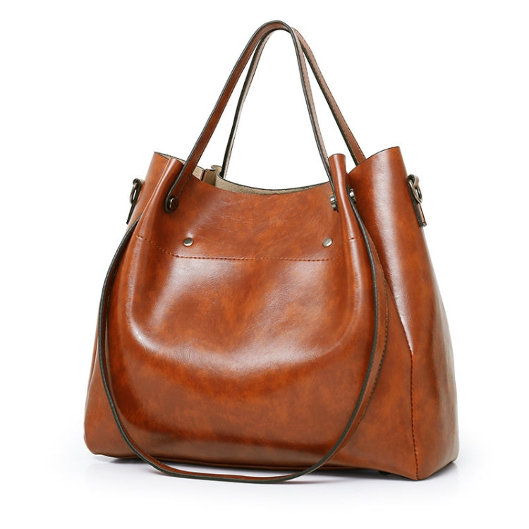 4 in 1 Ladies Retro Handbag Fashion Large Capacity Sub-Diagonal Bucket Bag