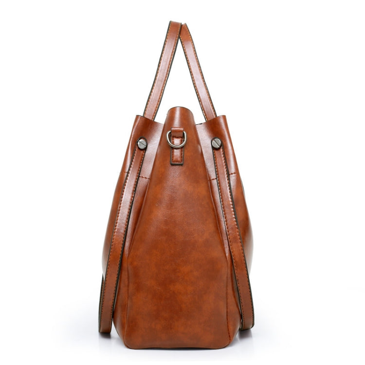 4 in 1 Ladies Retro Handbag Fashion Large Capacity Sub-Diagonal Bucket Bag