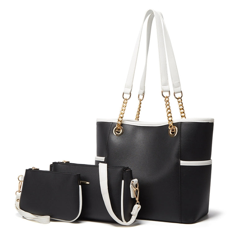 3 in 1 Ladies Simple All-Match Handbag Soft Leather Messenger Bag