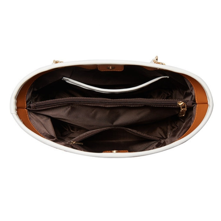 3 in 1 Ladies Simple All-Match Handbag Soft Leather Messenger Bag