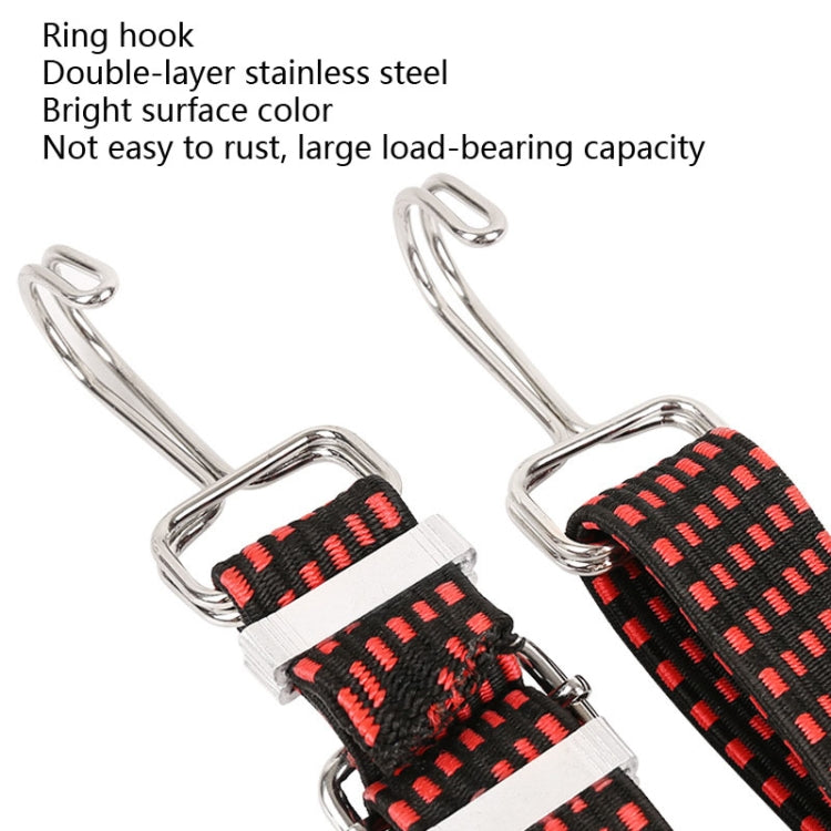 3 PCS Bicycle Binding Rope Widening And Thickening Multi-Purpose Elastic Elastic Luggage Rope Shelf Rope, Length:1m