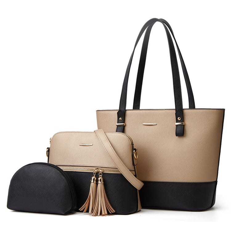 3 in 1 Fashion Simple Lady Diagonal Large Capacity Handbag Letter Bag
