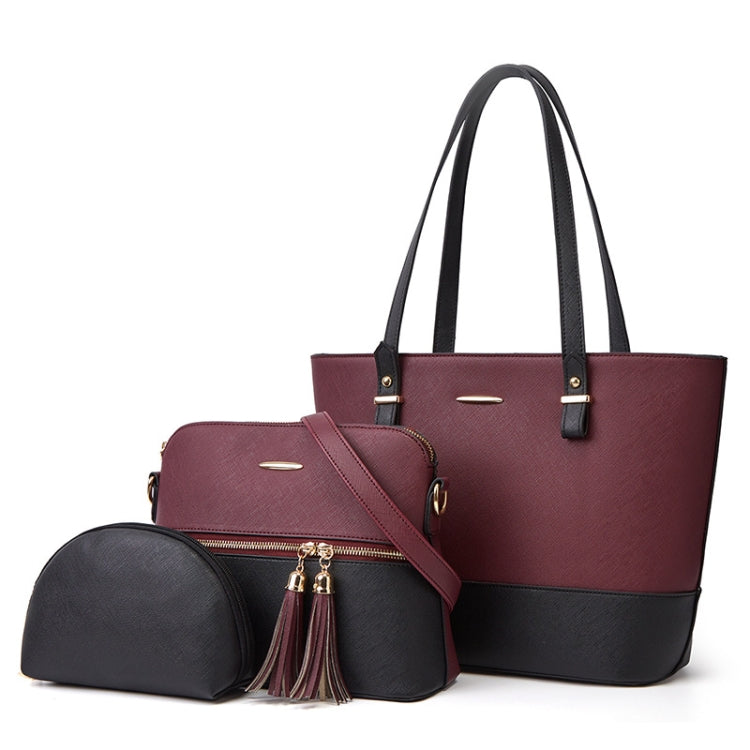 3 in 1 Fashion Simple Lady Diagonal Large Capacity Handbag Letter Bag