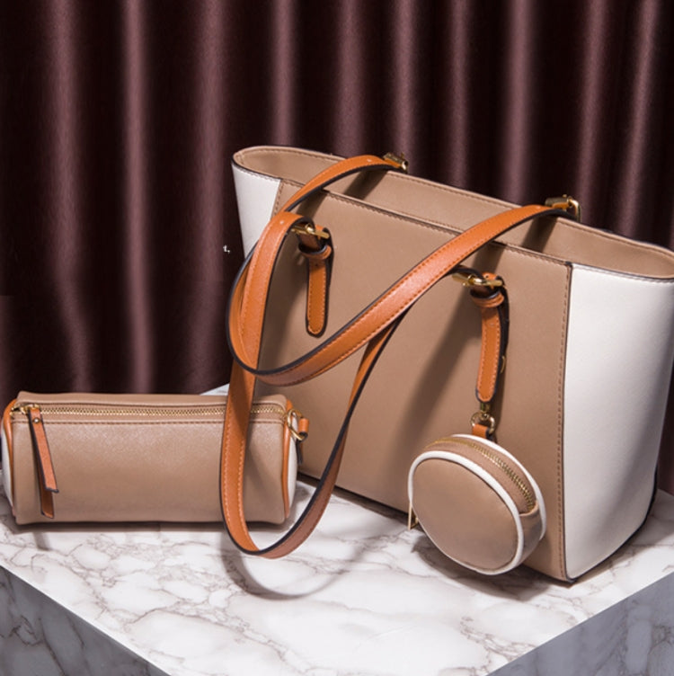 3 in 1 Fashion Simple Lady Diagonal Large Capacity Handbag