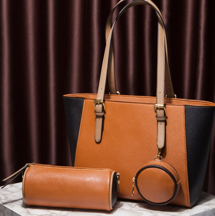 3 in 1 Fashion Simple Lady Diagonal Large Capacity Handbag