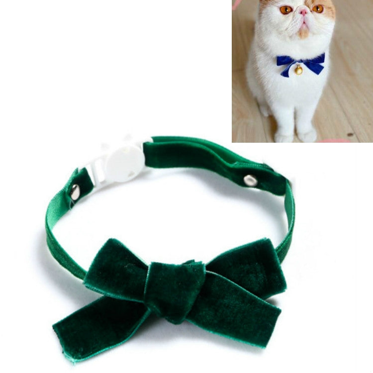 5 PCS Velvet Bowknot Adjustable Pet Collar Cat Dog Rabbit Bow Tie Accessories, Size:S 17-30cm, Style:Bowknot