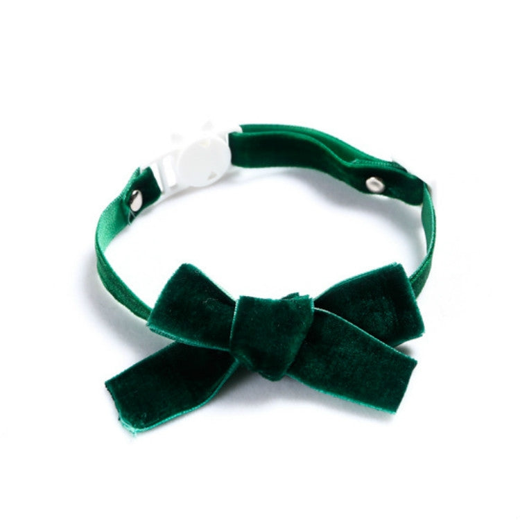 5 PCS Velvet Bowknot Adjustable Pet Collar Cat Dog Rabbit Bow Tie Accessories, Size:S 17-30cm, Style:Bowknot