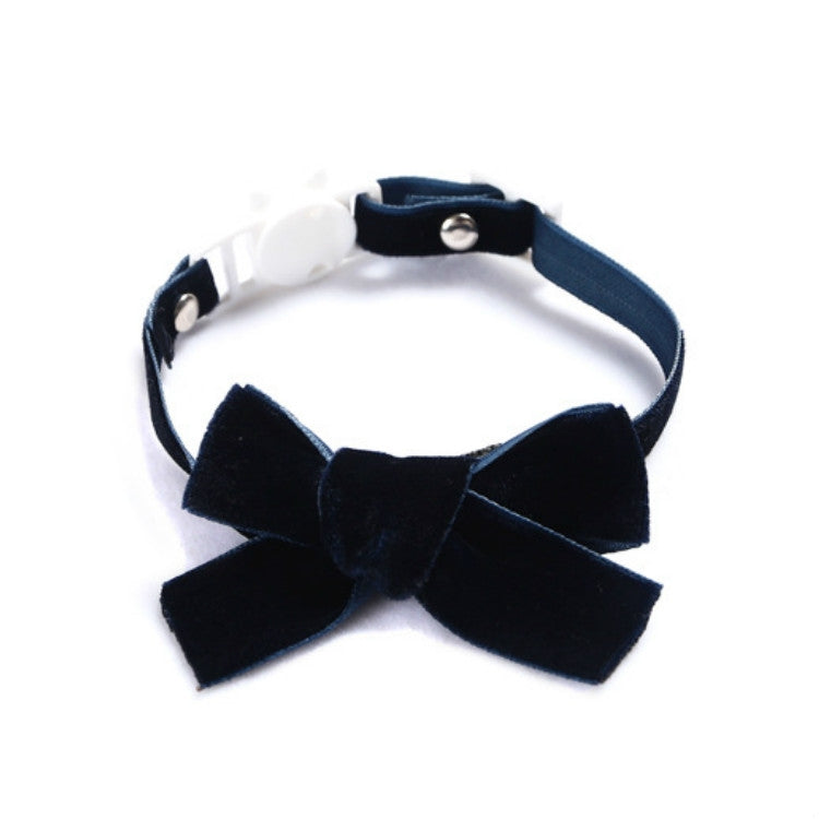 5 PCS Velvet Bowknot Adjustable Pet Collar Cat Dog Rabbit Bow Tie Accessories, Size:S 17-30cm, Style:Bowknot