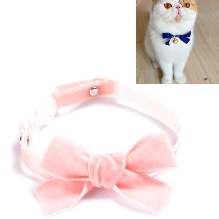 5 PCS Velvet Bowknot Adjustable Pet Collar Cat Dog Rabbit Bow Tie Accessories, Size:S 17-30cm, Style:Bowknot
