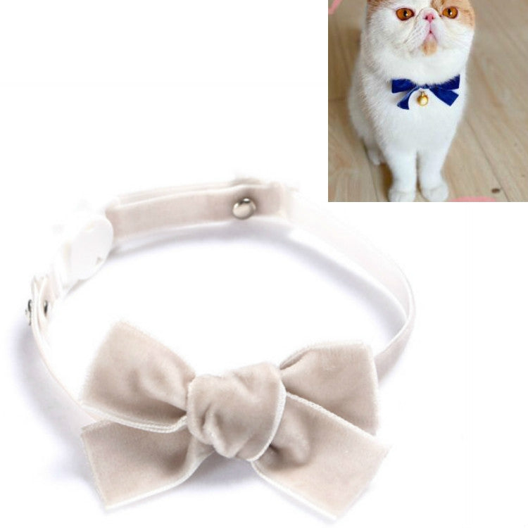 5 PCS Velvet Bowknot Adjustable Pet Collar Cat Dog Rabbit Bow Tie Accessories, Size:S 17-30cm, Style:Bowknot