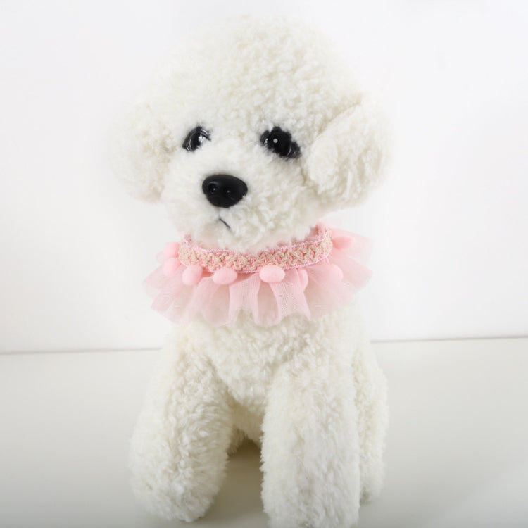 6 PCS Lace Pet Adjustable Collar Cat Dog Photo Accessories, Size:M 25-30cm