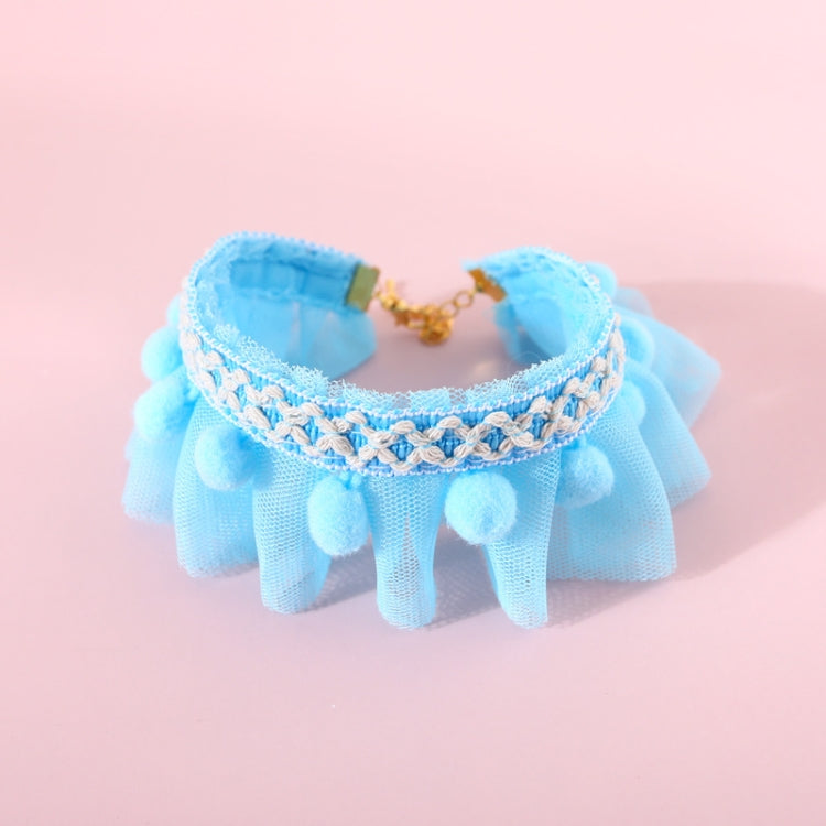 6 PCS Lace Pet Adjustable Collar Cat Dog Photo Accessories, Size:M 25-30cm