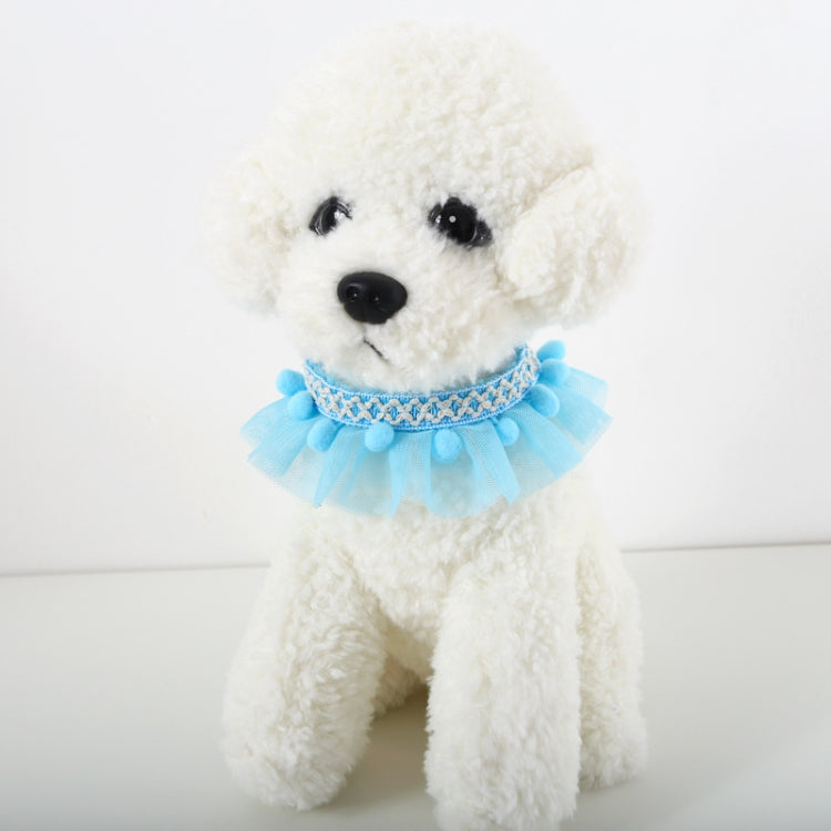 6 PCS Lace Pet Adjustable Collar Cat Dog Photo Accessories, Size:M 25-30cm