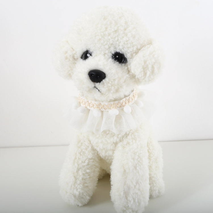 6 PCS Lace Pet Adjustable Collar Cat Dog Photo Accessories, Size:M 25-30cm