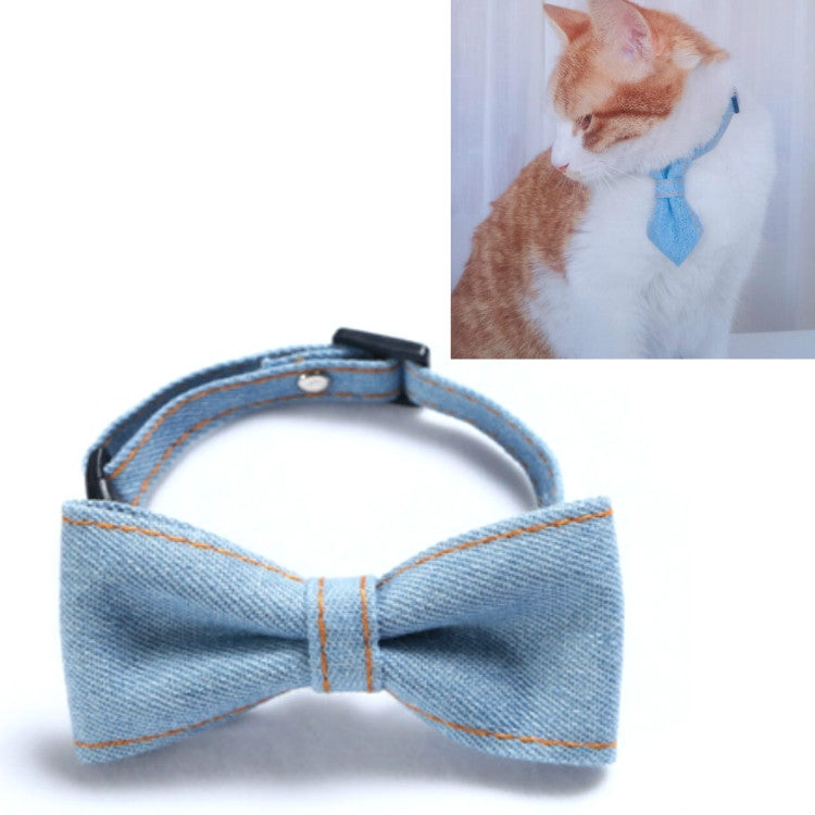4 PCS Pet Cowboy Bow Tie Collar Cats Dogs Adjustable Tie Collars Pet Accessories Supplies, Size:S 16-32cm, Style:Small Bowknot