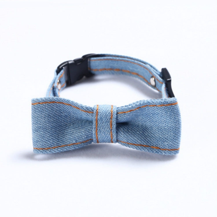 4 PCS Pet Cowboy Bow Tie Collar Cats Dogs Adjustable Tie Collars Pet Accessories Supplies, Size:S 16-32cm, Style:Small Bowknot