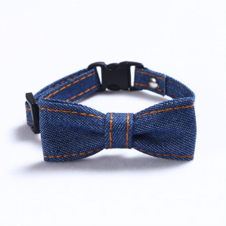 4 PCS Pet Cowboy Bow Tie Collar Cats Dogs Adjustable Tie Collars Pet Accessories Supplies, Size:S 16-32cm, Style:Big Bowknot