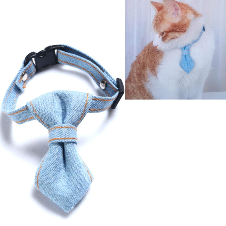 4 PCS Pet Cowboy Bow Tie Collar Cats Dogs Adjustable Tie Collars Pet Accessories Supplies, Size:S 16-32cm, Style:Tie