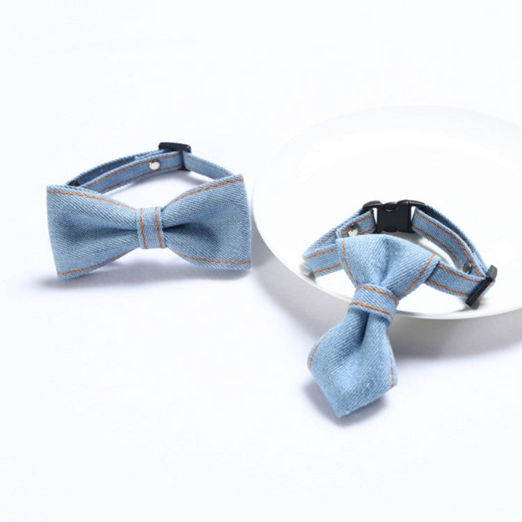 4 PCS Pet Cowboy Bow Tie Collar Cats Dogs Adjustable Tie Collars Pet Accessories Supplies, Size:S 16-32cm, Style:Tie