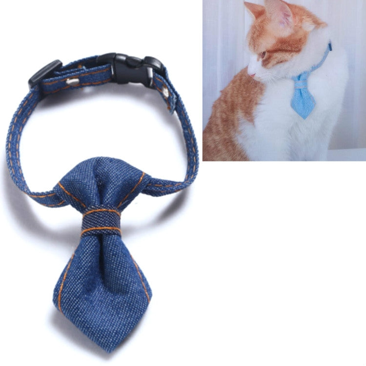4 PCS Pet Cowboy Bow Tie Collar Cats Dogs Adjustable Tie Collars Pet Accessories Supplies, Size:S 16-32cm, Style:Tie