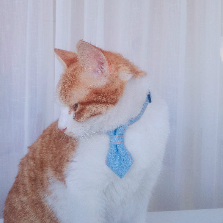 4 PCS Pet Cowboy Bow Tie Collar Cats Dogs Adjustable Tie Collars Pet Accessories Supplies, Size:S 16-32cm, Style:Tie