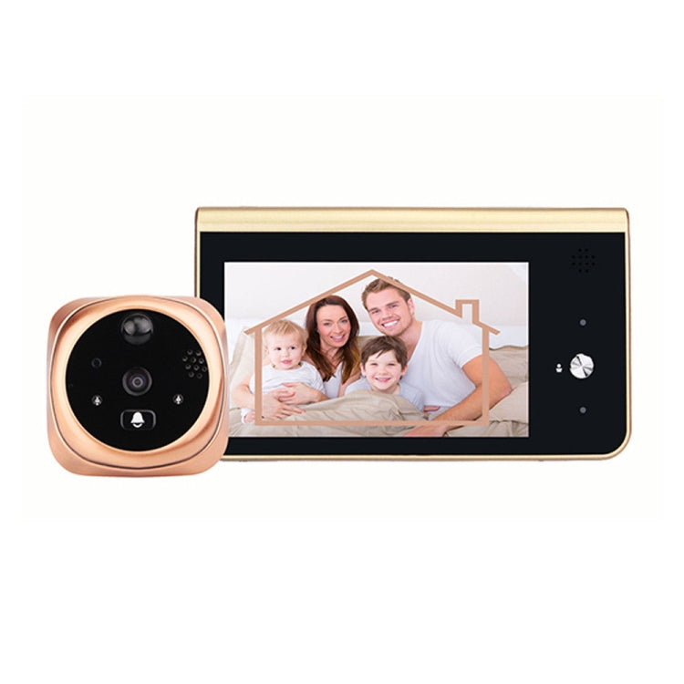 4.3 Inch Monitor Wifi Smart Peephole Video Doorbell HD 720P Camera Night Vision PIR Motion Detection APP Control for iOS, Android