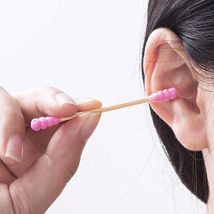 100 Pcs / Pack Double Head Ladies Cotton Swab Nose Ear Cleaning Tool(Random Color Delivery)